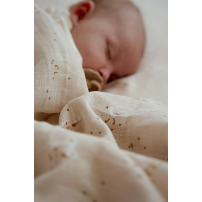 Muselina din bumbac organic - 120 x 120 cm - Little Goose - Little Dutch