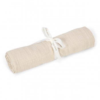 Muselina din bumbac organic - 120 x 120 cm - Pure Soft Beige - Little Dutch