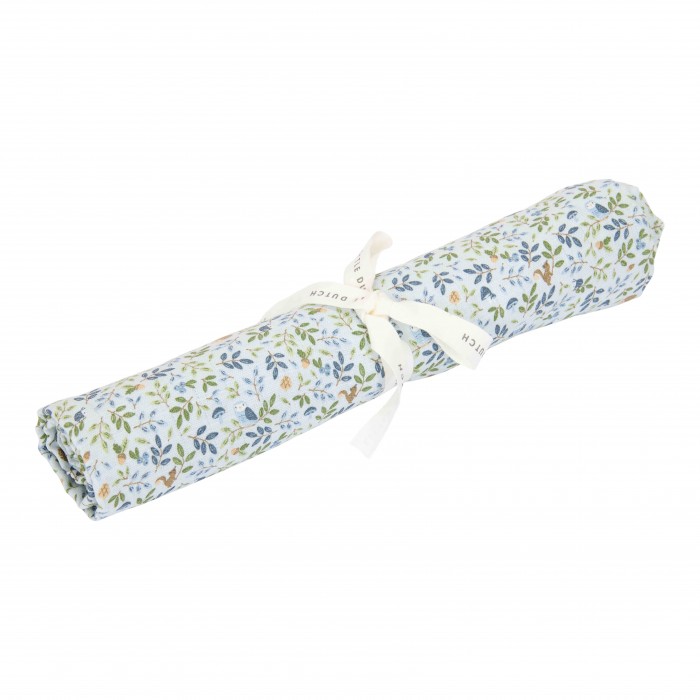 Muselina din bumbac organic - 120 x 120 cm - Forest Adventure - Little Dutch