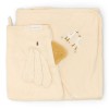 Set cadou cu prosop cu gluga si manusa de baie din bumbac organic pentru bebelusi - Little Goose - Little Dutch