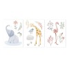 Autocolante pentru perete - Blooming Safari - Little Dutch