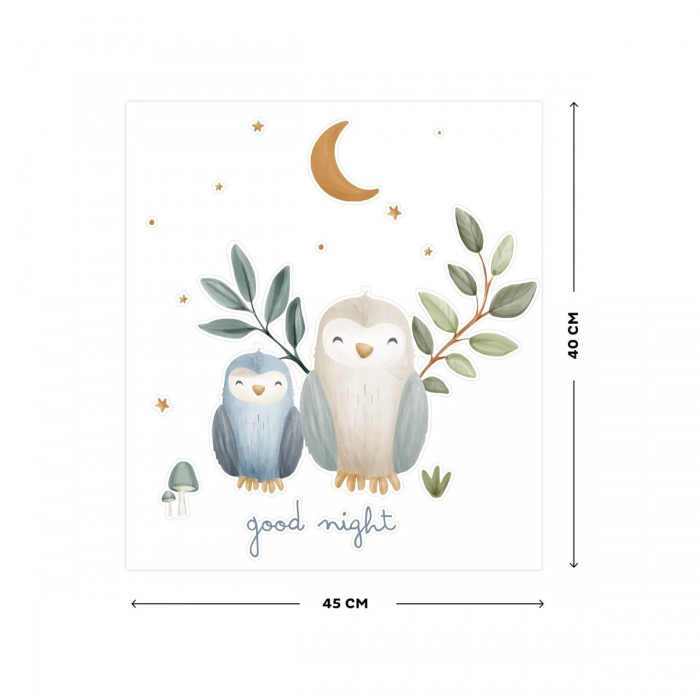 Autocolante pentru perete - Good Night - Forest Friends - Little Dutch