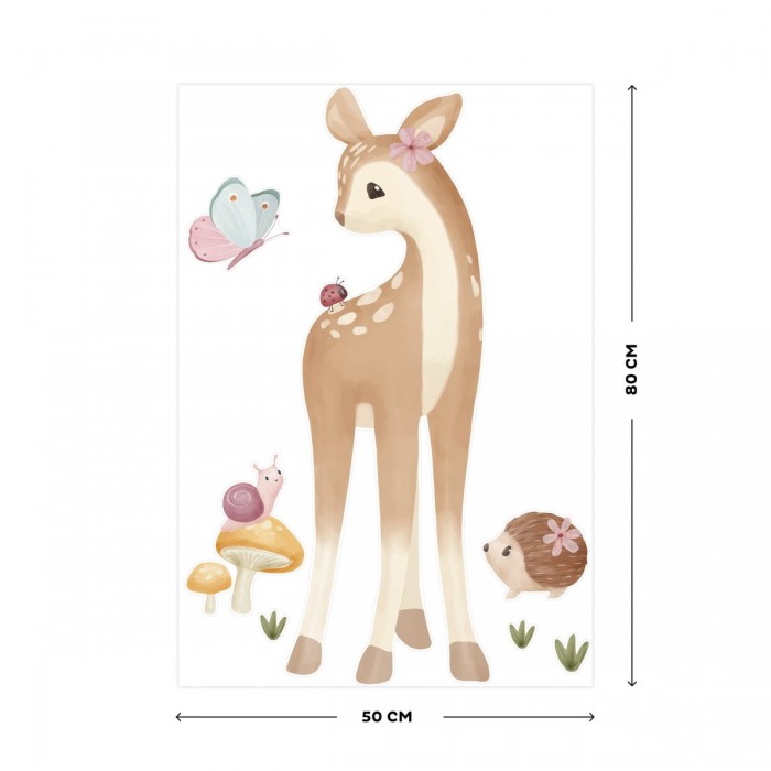 Autocolante pentru perete - Fairy Garden - 50 x 80 - Little Dutch