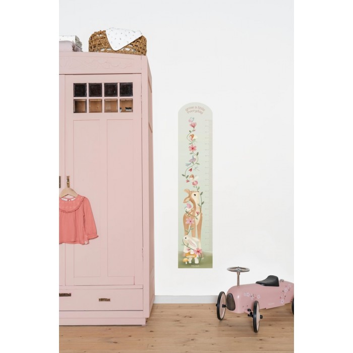 Autocolante pentru perete cu diagrama de crestere - Fairy Garden - Little Dutch
