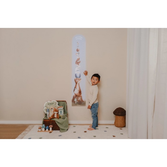 Autocolante pentru perete cu diagrama de crestere - Forest Friends - Little Dutch