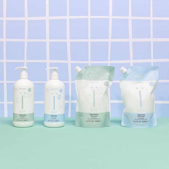 Rezerva pentru gel de dus - Bebelusi si copii - 500 ml - Naïf Rezerva pentru gel de dus - Bebelusi si copii - 500 ml - Naïf