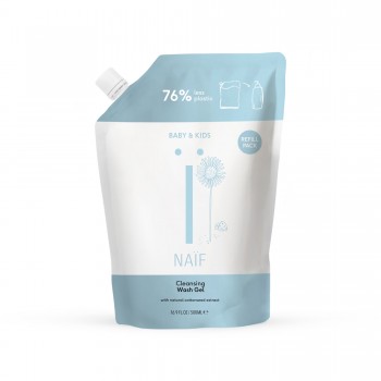 Rezerva pentru gel de dus - Bebelusi si copii - 500 ml - Naïf Rezerva pentru gel de dus - Bebelusi si copii - 500 ml - Naïf
