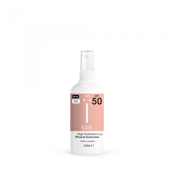 Spray cu protectie solara minerala SPF 50 - Bebelusi si copii  - 100 ml - Naïf