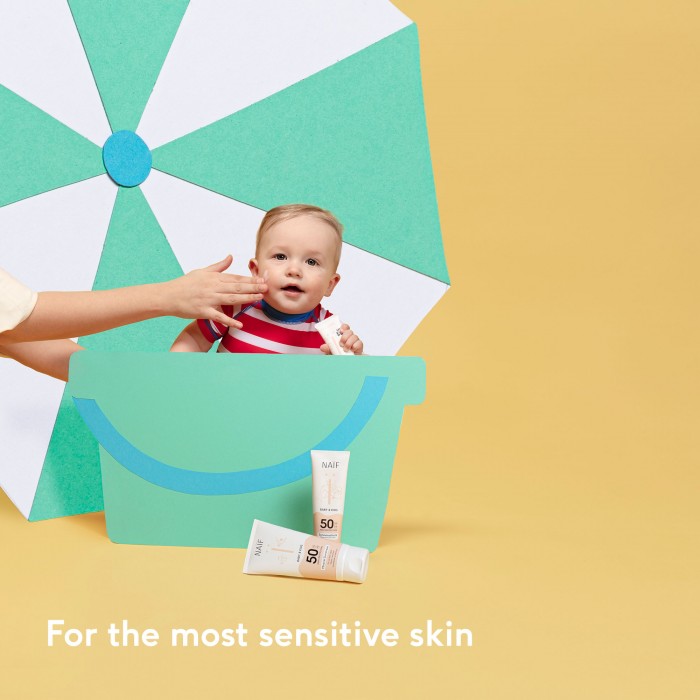 Crema  cu protectie solara minerala SPF 50 - Bebelusi si copii  - 100 ml - Naïf