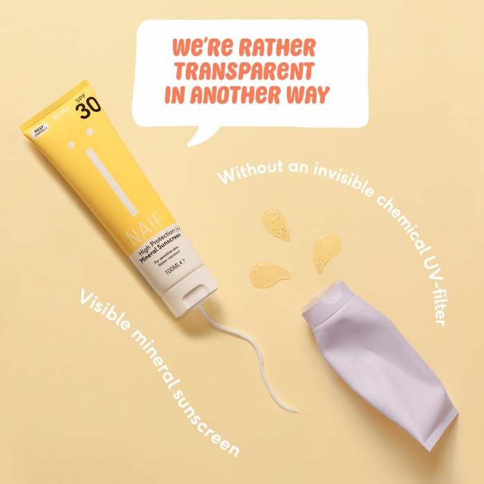 Spray cu protectie solara minerala SPF 30 - Adulti - 100 ml - Naïf