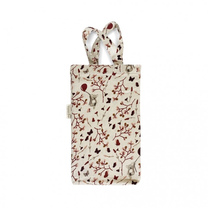 Lenjerie din bumbac organic pentru patut - 70 x 100 cm - Koala Flower - Nuuroo