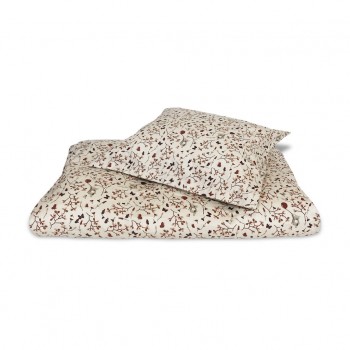 Lenjerie din bumbac organic pentru patut - 70 x 100 cm - Koala Flower - Nuuroo