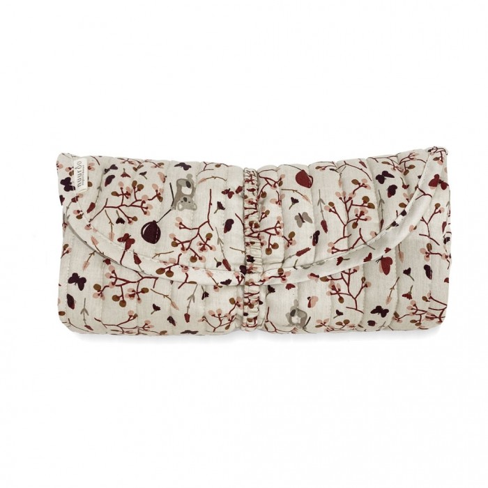 Salteluta portabila din bumbac organic pentru schimbat scutece - Rana - Koala Flower - Nuuroo