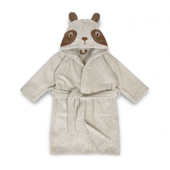 Halat de baie din bumbac organic Achaia - White Swan - Nuuroo