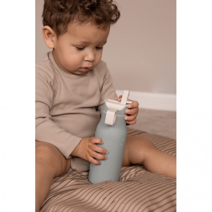 Sticla din silicon Lau - 400 ml - Cobblestone - Nuuroo