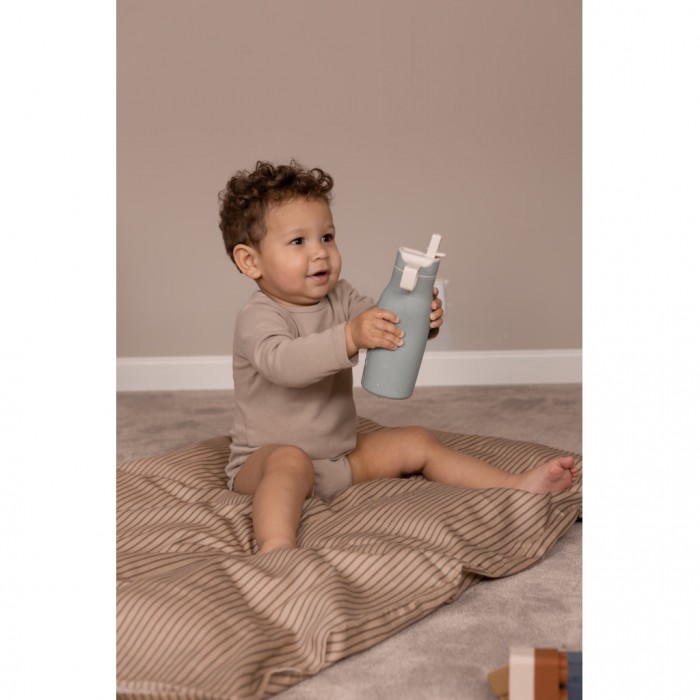 Sticla din silicon Lau - 400 ml - Cobblestone - Nuuroo