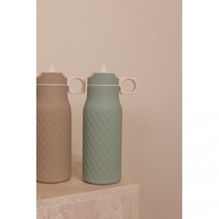 Sticla din silicon Isa - 400 ml - Desert Sage - Nuuroo
