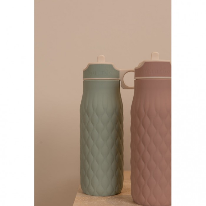 Sticla din silicon Nima - 400 ml - Cobblestone - Nuuroo