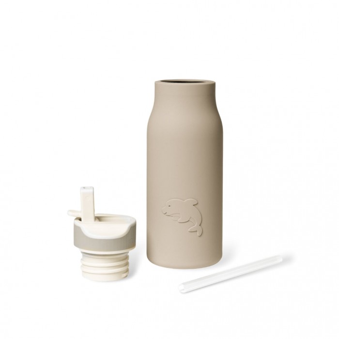 Sticla din silicon Lau - 400 ml - Cobblestone - Nuuroo