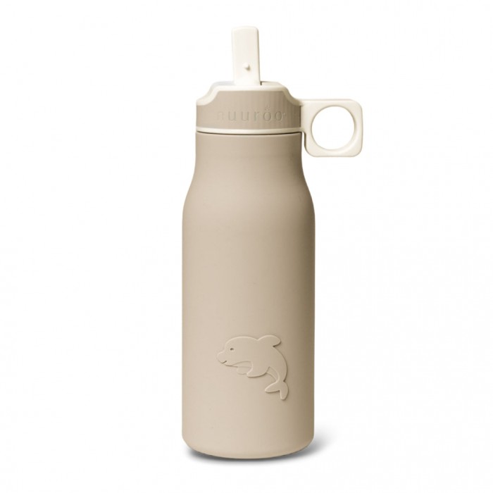 Sticla din silicon Lau - 400 ml - Cobblestone - Nuuroo