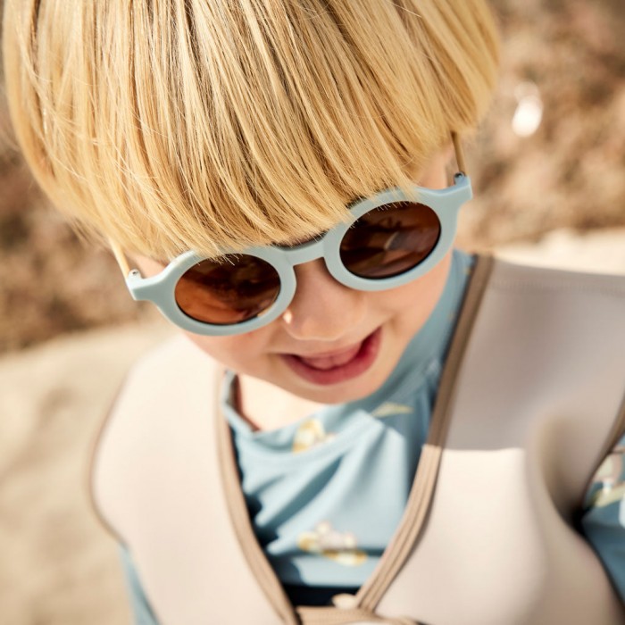 Ochelari de soare pentru copii cu protectie UV400 Anna - Dusty Blue - Nuuroo