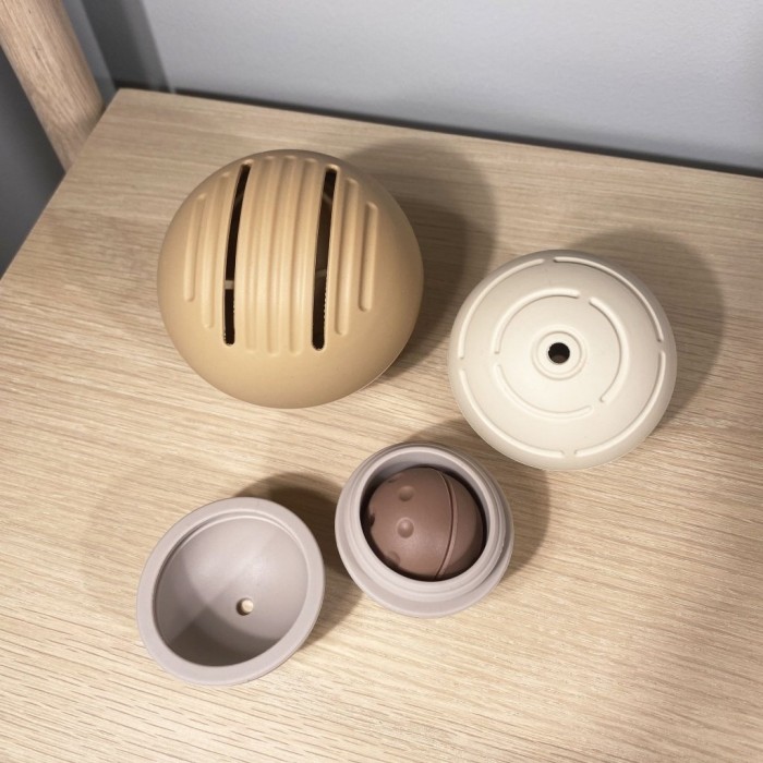 Set de jucarii din silicon pentru baie  Neo - Brown Mix - Nuuroo