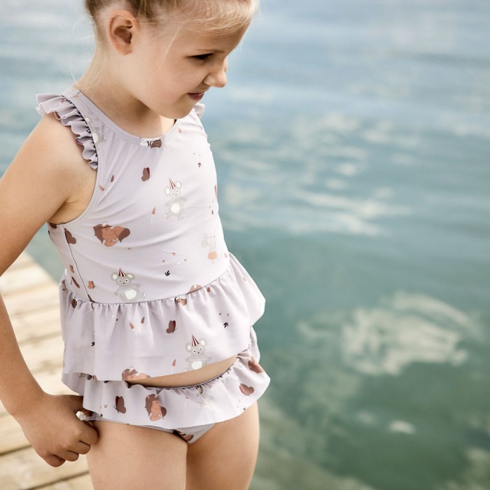 Costum de baie cu 2 piese cu protectie UV 50+ - Gia - Unicorn - Nuuroo