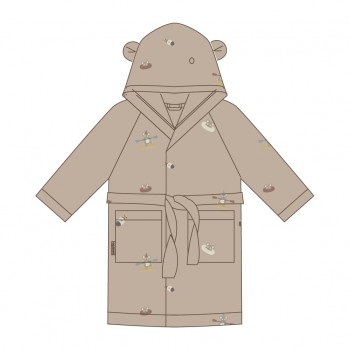 Halat de baie din muselina de bumbac organic Erin - Beige Surfer - Nuuroo Halat de baie din muselina de bumbac organic Erin - Beige Surfer - Nuuroo