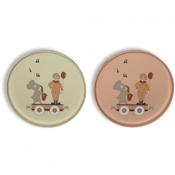 Set 2 farfurii - Pil - Rose Mix - Nuuroo Set 2 farfurii - Pil - Rose Mix - Nuuroo