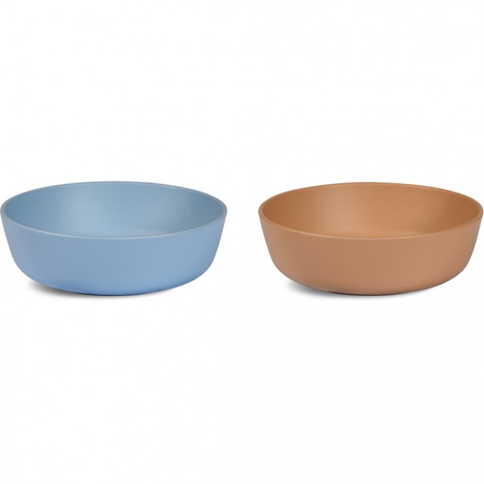 Set 2 farfurii adanci Vallum - Blue Mix - Nuuroo