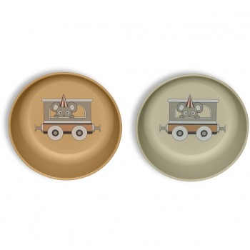 Set 2 farfurii adanci Vallum - Cream Mix - Nuuroo