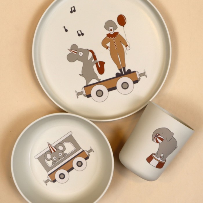 Set pentru masa copilului Milas - 3 piese - Cream - Nuuroo