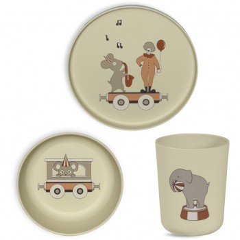 Set pentru masa copilului Milas - 3 piese - Cream - Nuuroo Set pentru masa copilului Milas - 3 piese - Cream - Nuuroo