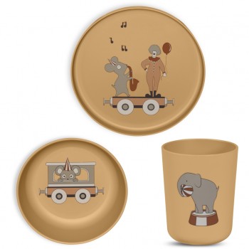 Set pentru masa copilului Milas - 3 piese - Iced Coffee - Nuuroo Set pentru masa copilului Milas - 3 piese - Iced Coffee - Nuuroo