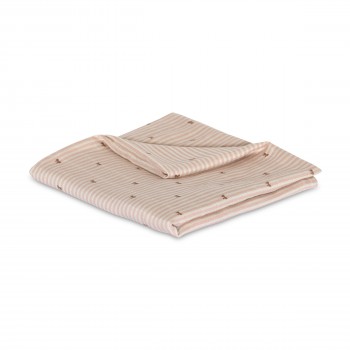 Muselina din bambus Valentin - Stripe bow - Nuuroo