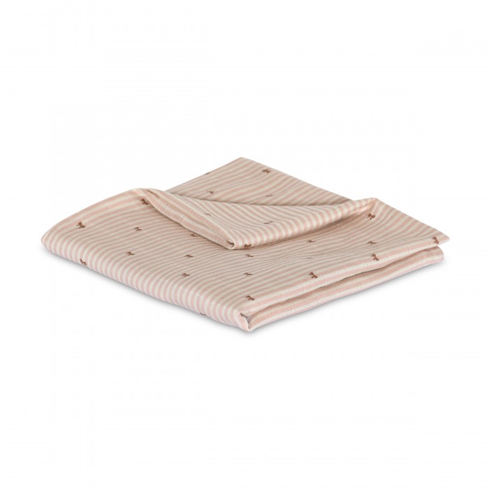 Muselina din bambus Valentin - Stripe bow - Nuuroo