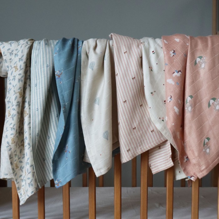 Muselina din bambus Valentin - Ocean - Nuuroo