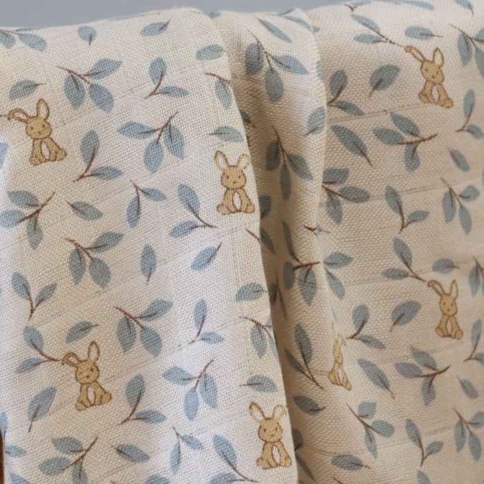 Muselina din bambus Valentin - Bunny leaf - Nuuroo