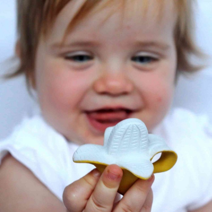 Jucarie de dentitie din cauciuc natural mini - Anita the Bananita - Oli & Carol