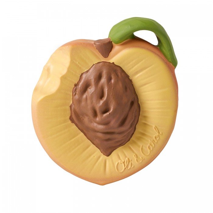 Jucarie de dentitie din cauciuc natural - Palm Peach - Oli & Carol