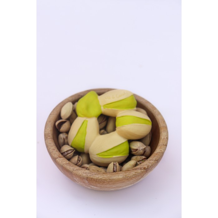 Jucarie de dentitie din cauciuc natural - Patricio the Pistachio - Oli & Carol