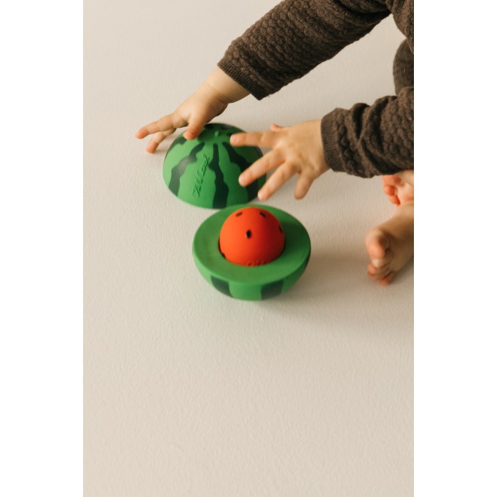 Jucarie stivuibila si de echilibru din cauciuc natural - Watermelon - Oli & Carol