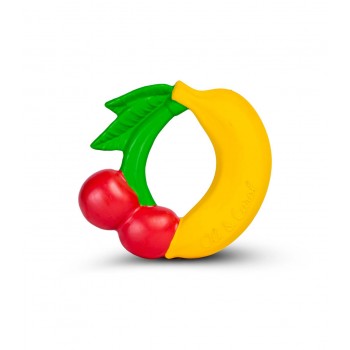 Jucarie de dentitie din cauciuc natural - Inel de Fructe - Oli & Carol Jucarie de dentitie din cauciuc natural - Inel de Fructe - Oli & Carol