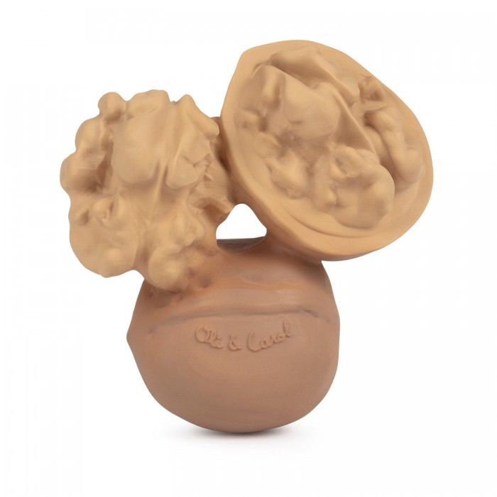 Jucarie de dentitie din cauciuc natural - Nutty the Walnut - Oli & Carol