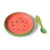 Farfurie din lemn cu lingurita - Wally The Watermelon - Oli & Carol