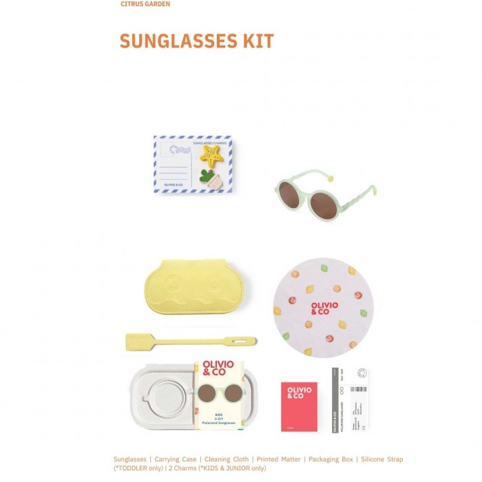 Ochelari de soare cu lentile polarizate - 5-12 ani - Citrus Garden - Citrus Grove - Olivio&Co