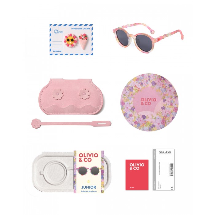 Ochelari de soare cu lentile polarizate - 3-5 ani - Flower Stall- Floral Reverie - Olivio & Co