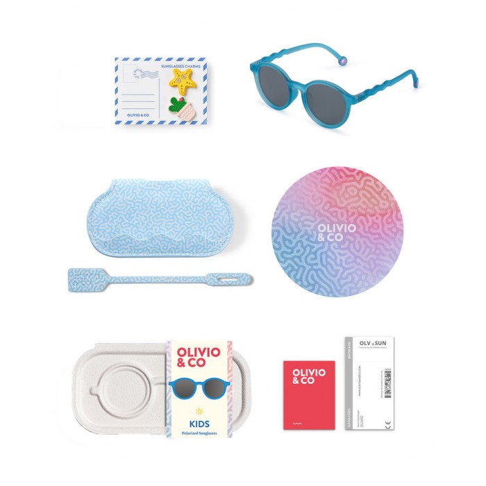 Ochelari de soare cu lentile polarizate - 3-5 ani - Coral Reef - Reef Blue - Olivio&Co