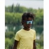 Ochelari de soare cu lentile polarizate - 5-12 ani -  Half Rim Sports - Azure Blue - Olivio&Co