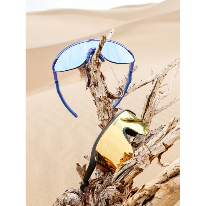 Ochelari de soare cu lentile polarizate - 5-12 ani -  Half Rim Sports - Azure Blue - Olivio&Co